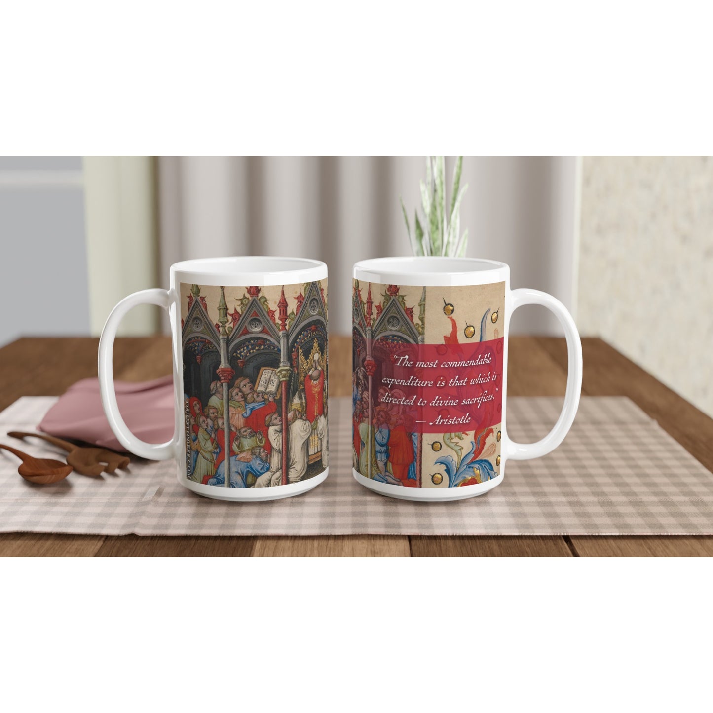 Aristotle "Divine Sacrifices" 15oz Ceramic Mug