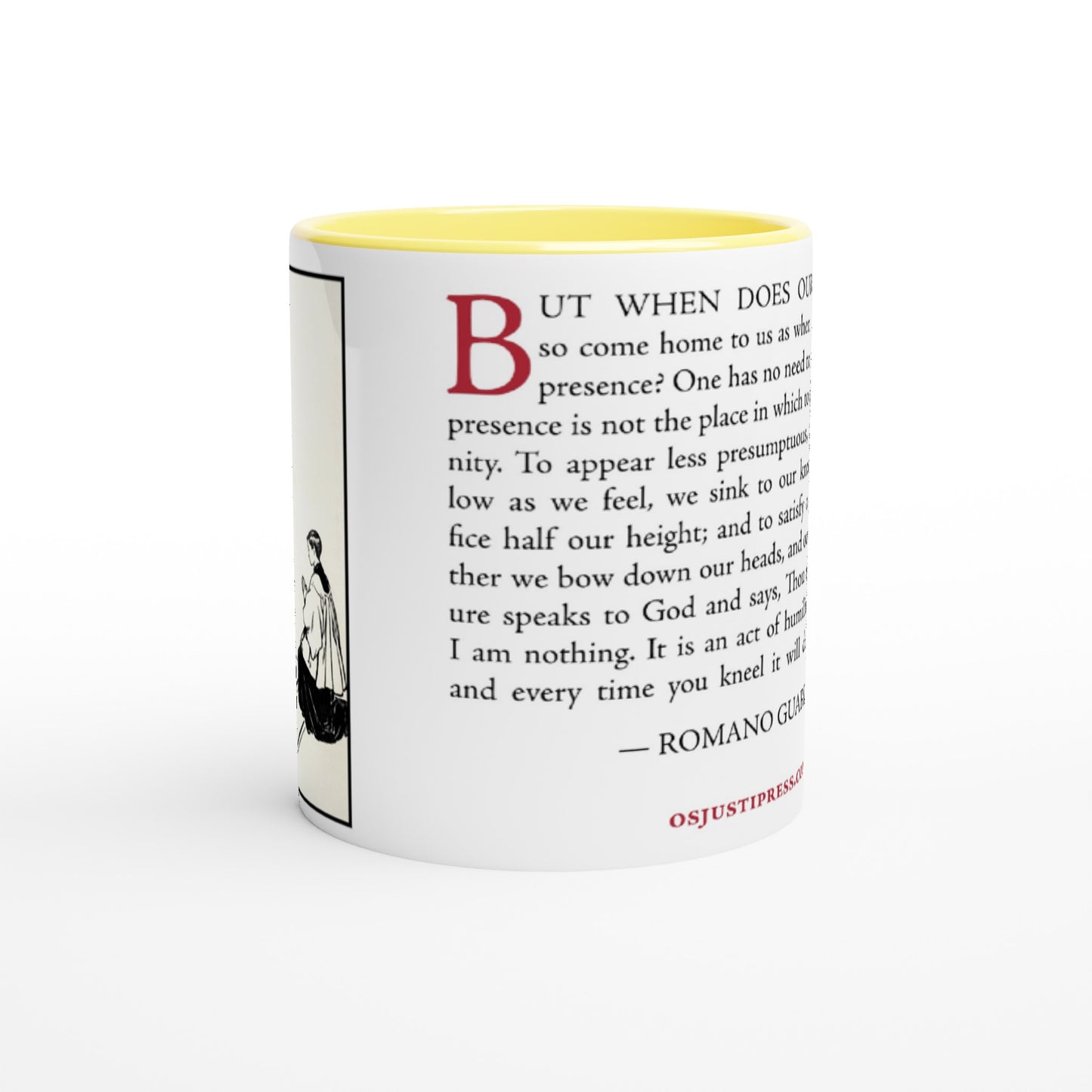 Romano Guardini "Kneeling" 11oz Mug