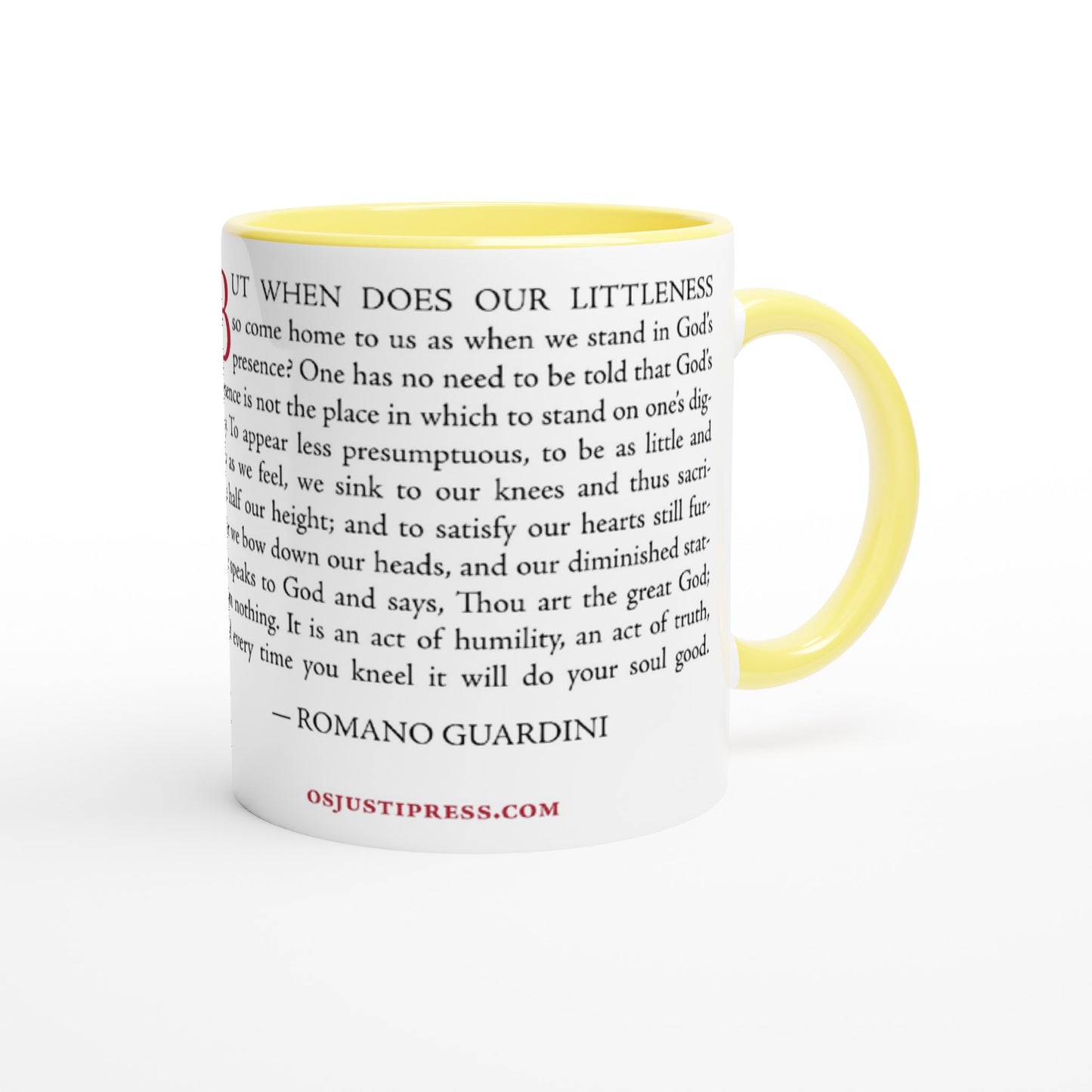 Romano Guardini "Kneeling" 11oz Mug