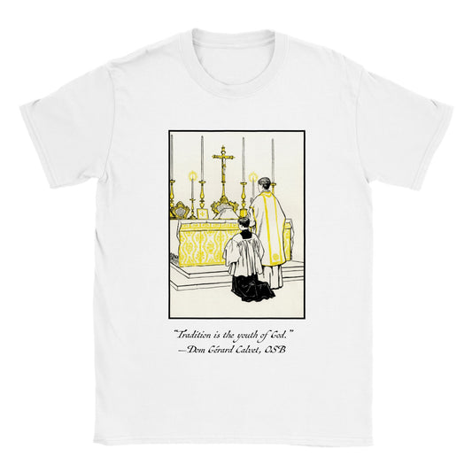 "Tradition is the Youth of God" Classic Unisex Crewneck T-shirt